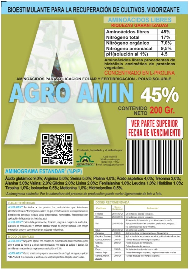 Etiqueta Agro Amin 45%