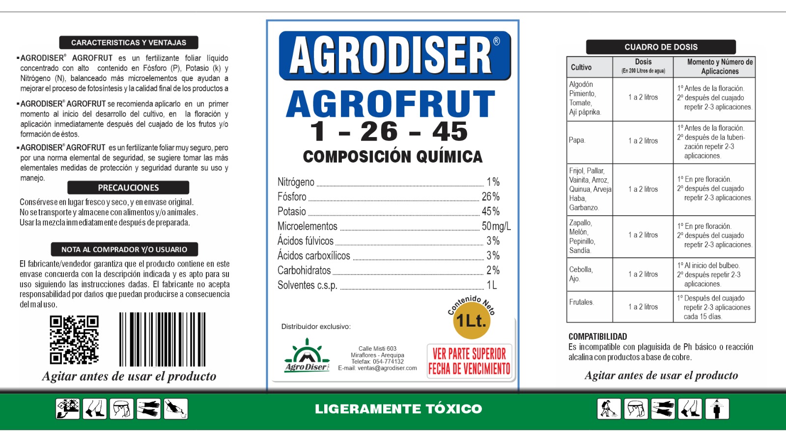 Etiqueta Agro Frut