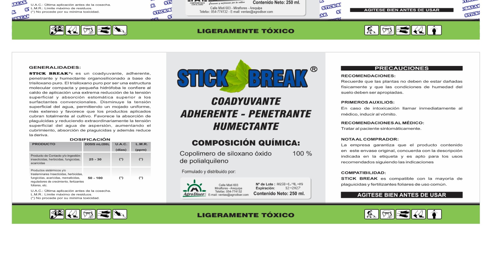 Etiqueta Stick Break