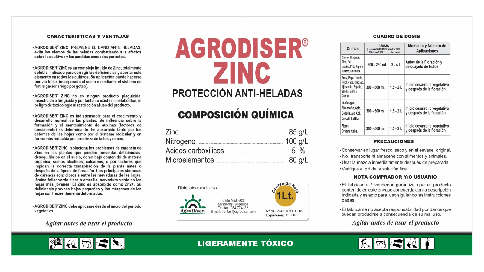 Etiqueta Zinc